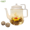 Chinese high quality handmade green tea base blooming tea balls